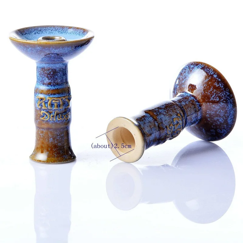 Glazed 100% Ceramic Head Hookah Bowl chicha narguile Hookha Accessories For Smoking With Windproof Function Gift, Blue
Glazed 100% Ceramic Head Hookah Bowl chicha narguile Hookha Accessories For Smoking With Windproof Function Gift, Blue