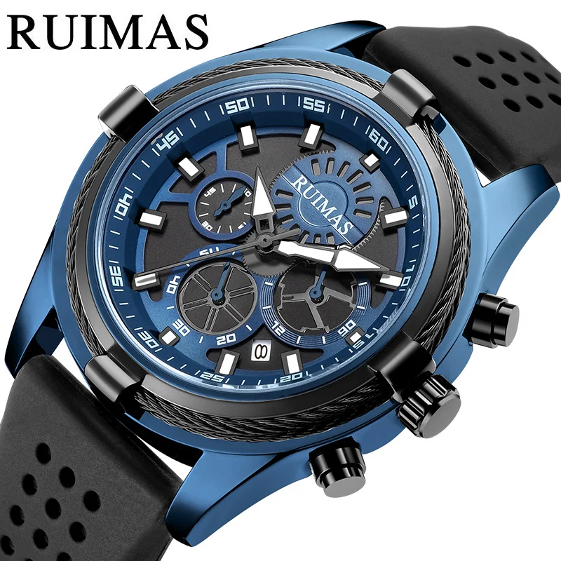 2021 New RUIMAS Brand Genuine watch men's leisure multifunctional watch luminous quartz watch, 3 colors
2021 New RUIMAS Brand Genuine watch men's leisure multifunctional watch luminous quartz watch, 3 colors