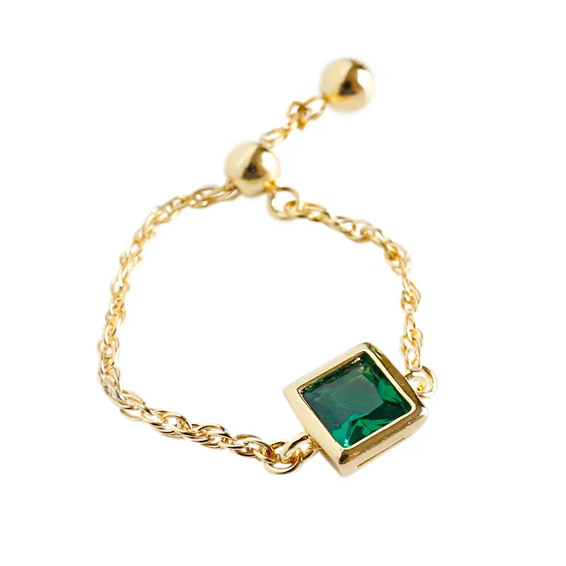 100% 925 Sterling Silver Exquisite Square White Yellow Green Red Zircon Chain Adjustable Ring Female Fine Jewelry
100% 925 Sterling Silver Exquisite Square White Yellow Green Red Zircon Chain Adjustable Ring Female Fine Jewelry
