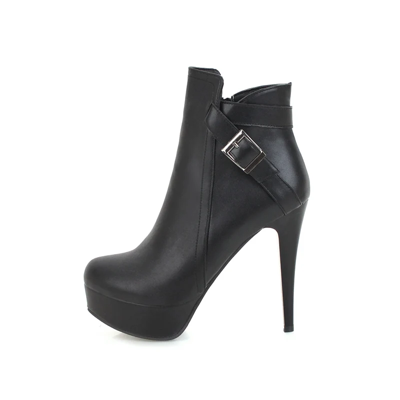 2021 White High Heel Fashion Pin Buckle Black Ankle Boots Women Shoes Platform High Heel Booties, Black/white
2021 White High Heel Fashion Pin Buckle Black Ankle Boots Women Shoes Platform High Heel Booties, Black/white