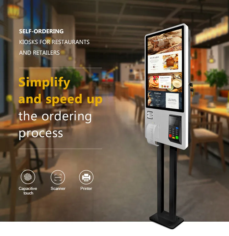 Taiyun Touch Screen Digital Menu Boards Display Self Service health