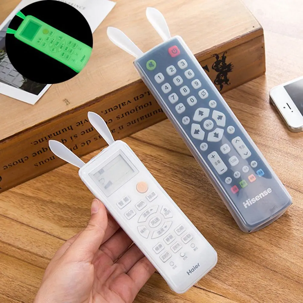 1PCS Fluorescence Rabbit Silicone TV Remote Control Cover Air Condition Control Case Waterproof Dustproof Protective Cover Organ, White
1PCS Fluorescence Rabbit Silicone TV Remote Control Cover Air Condition Control Case Waterproof Dustproof Protective Cover Organ, White