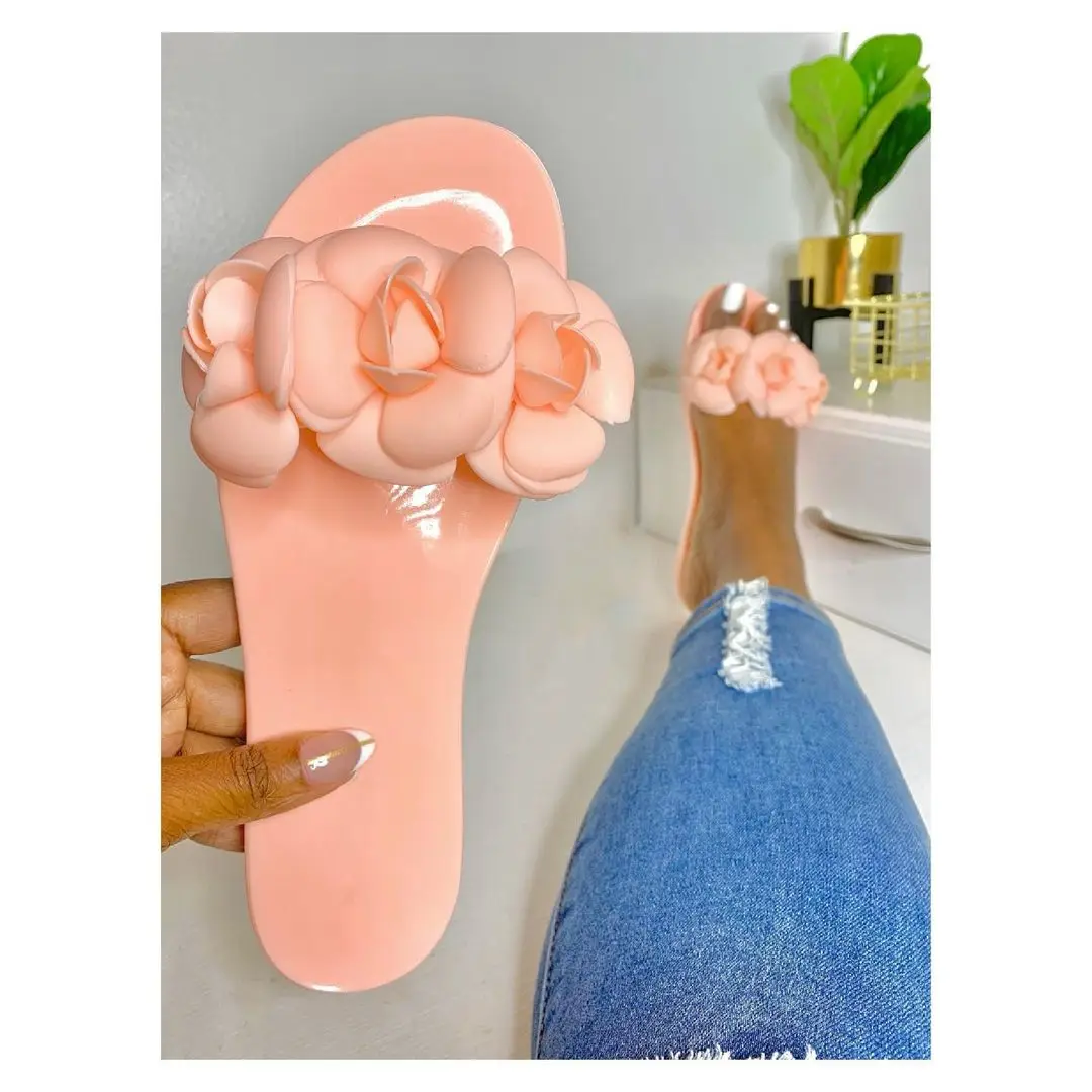 wholesale summer beach slipper candy color flower pvc women jelly flat sandals, Picture color
wholesale summer beach slipper candy color flower pvc women jelly flat sandals, Picture color
