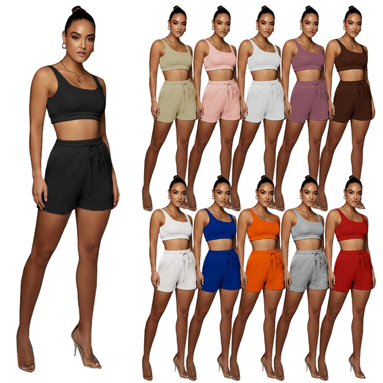 Yoga Ladies 2pc Tracksuits Crop Tops Shorts Workout Jogging Plus Size Summer Women Two Piece Set, Picture
Yoga Ladies 2pc Tracksuits Crop Tops Shorts Workout Jogging Plus Size Summer Women Two Piece Set, Picture