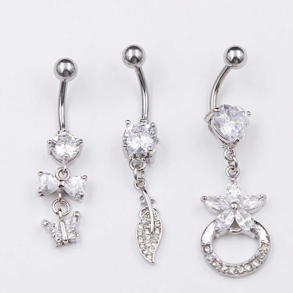 Three Kinds Sexy And Stylish Stainless Steel Navel Piercing Jewelly Belly Button Ring
Three Kinds Sexy And Stylish Stainless Steel Navel Piercing Jewelly Belly Button Ring
