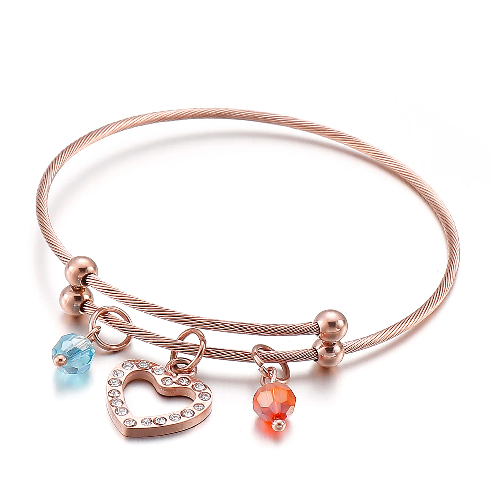 Kalen Jewelry Popular Fashion Stainless Steel Heart & Shell Bead Charm Bracelet Bangle for Women, Silver/gold/rose gold
Kalen Jewelry Popular Fashion Stainless Steel Heart & Shell Bead Charm Bracelet Bangle for Women, Silver/gold/rose gold