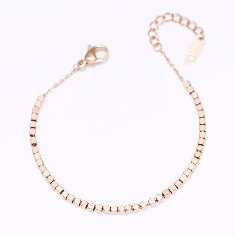 Rose Gold Plated Fashion Accessories Stainless Steel Adjustable Bracelet 
Rose Gold Plated Fashion Accessories Stainless Steel Adjustable Bracelet