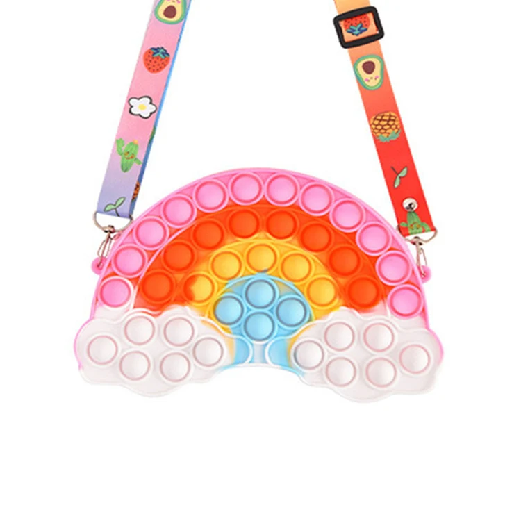 Wholesale Christmas Children Toys Kids School Bag Push Pop Schoolbag Shoulder Cute Girls Kid Popping Purses Rainbow Fidget Bags, As per picture
Wholesale Christmas Children Toys Kids School Bag Push Pop Schoolbag Shoulder Cute Girls Kid Popping Purses Rainbow Fidget Bags, As per picture