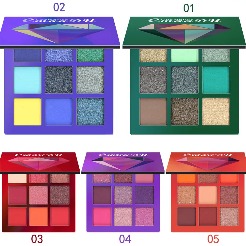 9 Colors private label Glitter Eyeshadow Makeup Palette Matte Eye shadow Palette Shimmer pigment Diamond Eyeshadow Powder
9 Colors private label Glitter Eyeshadow Makeup Palette Matte Eye shadow Palette Shimmer pigment Diamond Eyeshadow Powder