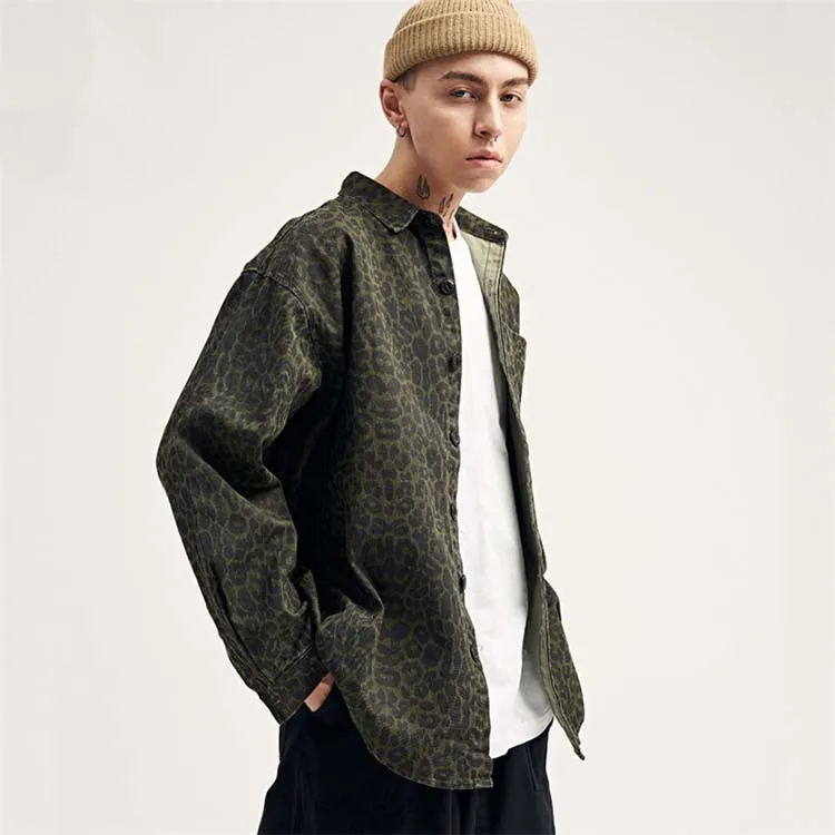 2021 New men fashion shirt retro leopard print loose men long sleeve shirt hip-hop jacket men button up shirt
2021 New men fashion shirt retro leopard print loose men long sleeve shirt hip-hop jacket men button up shirt