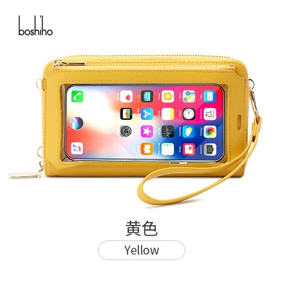 Boshiho Touch Screen Woman Sling Handbag RFID Blocking Multifunctional Single Shoulder Wallet Transparent Mini Cell Phone Bags
Boshiho Touch Screen Woman Sling Handbag RFID Blocking Multifunctional Single Shoulder Wallet Transparent Mini Cell Phone Bags