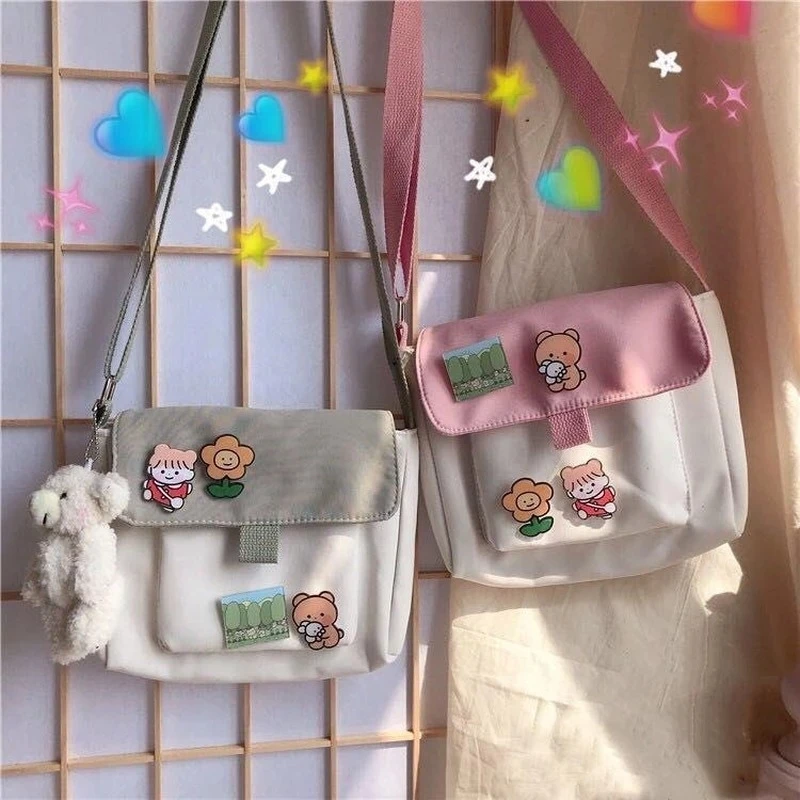 Shopping Bags Women Sweet Kawaii Printed Canvas Leisure Daily Shop High Quality Harajuku Korean Style All-match Grocery Bag New, As picutre
Shopping Bags Women Sweet Kawaii Printed Canvas Leisure Daily Shop High Quality Harajuku Korean Style All-match Grocery Bag New, As picutre