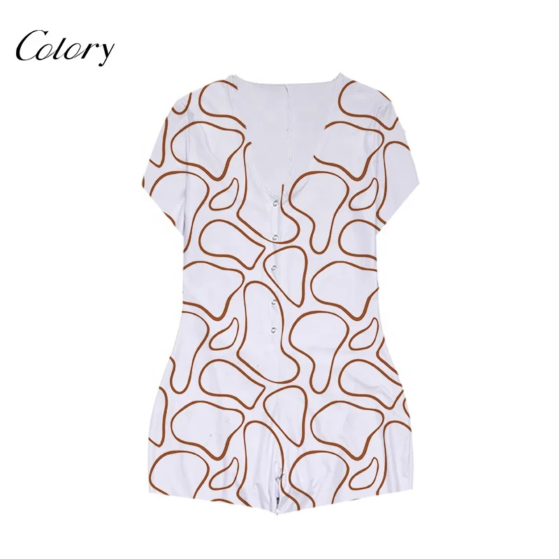 Colory Romper Shorts Onesie For Women Pajamas Women's Jumpsuits, Customized color
Colory Romper Shorts Onesie For Women Pajamas Women's Jumpsuits, Customized color