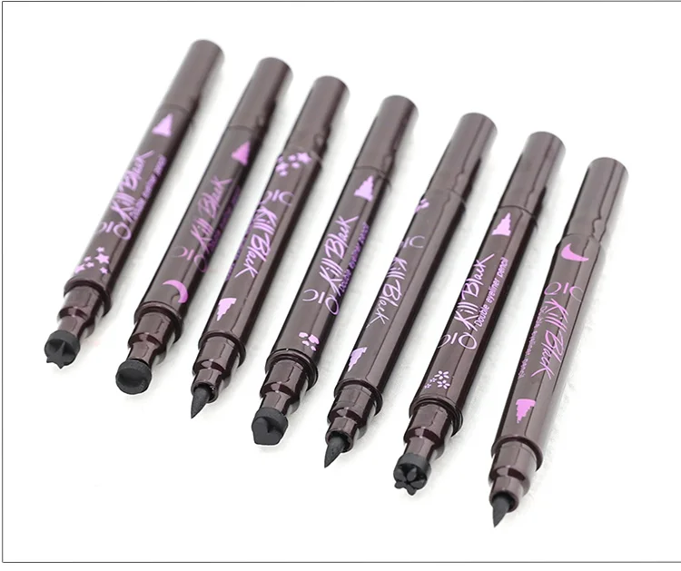 QIC Long Lasting Waterproof Eyeliner Stamp Pencils Double-end Easy to Wear Liquid Eye Liner Makeup Pen, Black color
QIC Long Lasting Waterproof Eyeliner Stamp Pencils Double-end Easy to Wear Liquid Eye Liner Makeup Pen, Black color