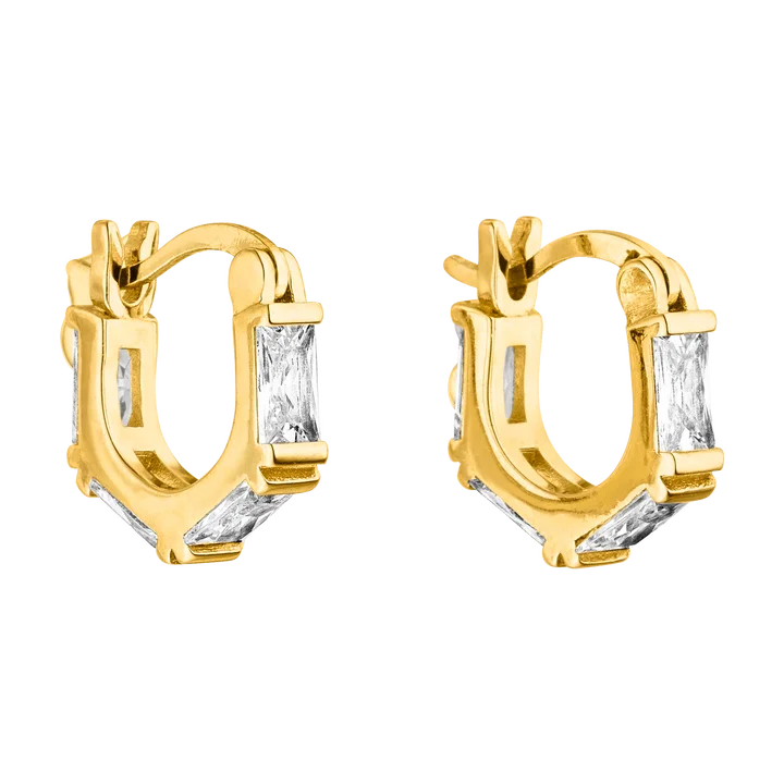 Original Design Korean Trend Women Jewelry S925 Sterling Silver Plated 18k Gold Inlaid Cubic Zirconia LAULA Hoop Earrings
Original Design Korean Trend Women Jewelry S925 Sterling Silver Plated 18k Gold Inlaid Cubic Zirconia LAULA Hoop Earrings