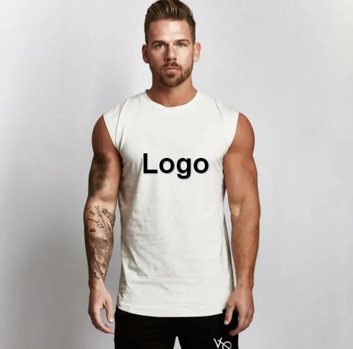 NO MOQ Fashion Solid Color Sports Vest Men Fitness Running Sleeveless Cotton T-shirt, As picture
NO MOQ Fashion Solid Color Sports Vest Men Fitness Running Sleeveless Cotton T-shirt, As picture
