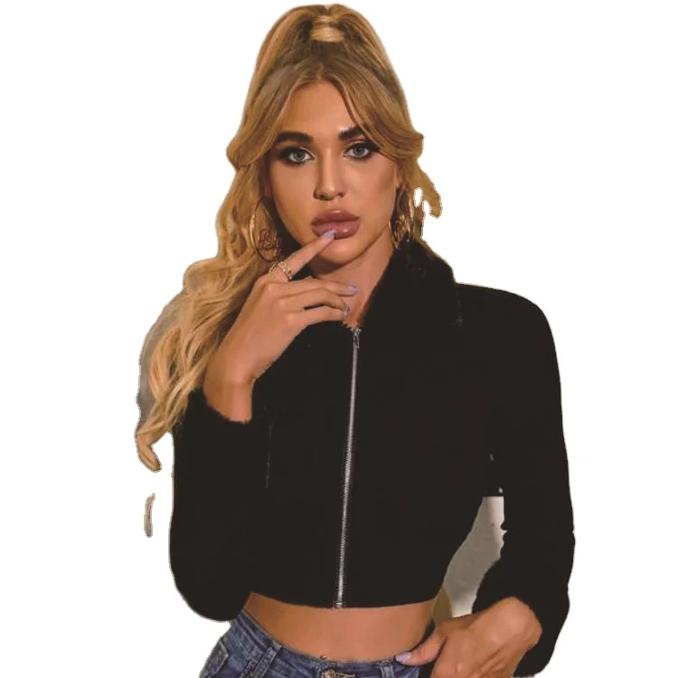 New pit strip zipper knitted cardigan women's autumn and winter solid color all-match short cropped short top
New pit strip zipper knitted cardigan women's autumn and winter solid color all-match short cropped short top