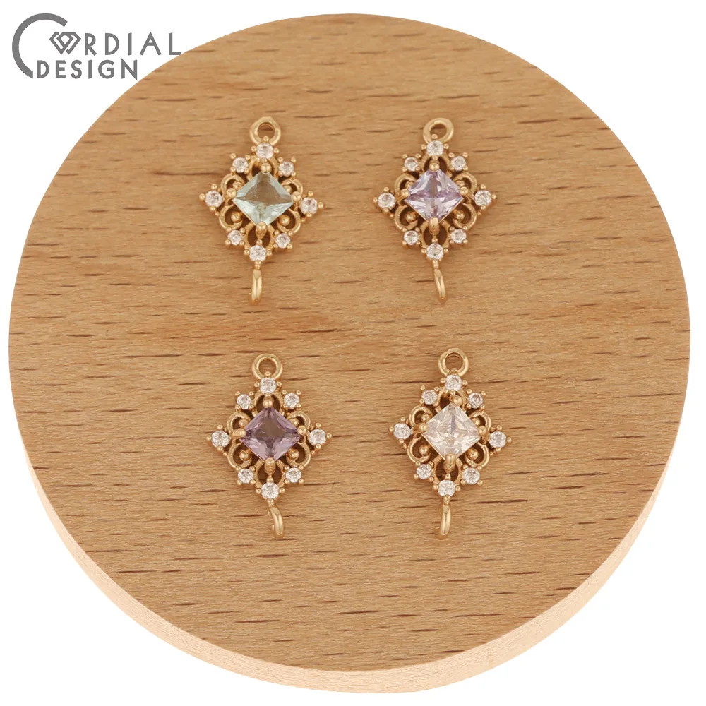 Jewelry Accessories Cordial Design 50Pcs 11*17MM Earrings Accessories DIY Bracelets Connectors Hand Made CZ Charms Jewelry Find
Jewelry Accessories Cordial Design 50Pcs 11*17MM Earrings Accessories DIY Bracelets Connectors Hand Made CZ Charms Jewelry Find