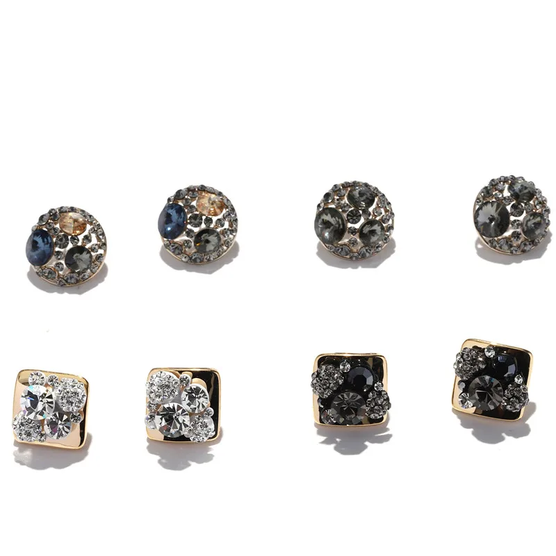 Stud For Jewelry Men Diamond Display Studs Earing Girls Women Half Round Gold Plated Colored Rhinestones Earrings, As photo
Stud For Jewelry Men Diamond Display Studs Earing Girls Women Half Round Gold Plated Colored Rhinestones Earrings, As photo