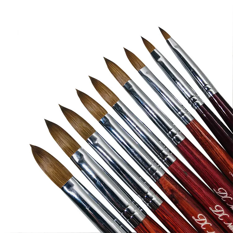 80%Kolinsky Hair Bristles Nail Brush Mahogany Wood Handle Professional High Quality Kolinsky Nail Brush Size #2- 18#, Wooden color
80%Kolinsky Hair Bristles Nail Brush Mahogany Wood Handle Professional High Quality Kolinsky Nail Brush Size #2- 18#, Wooden color