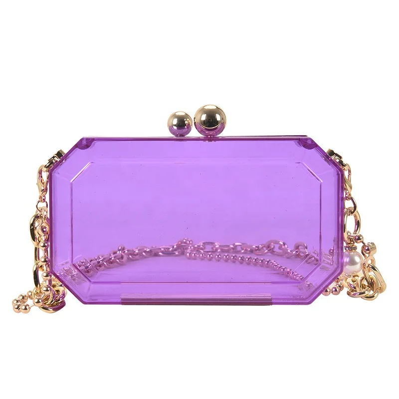 Quality PVC Transparent Mini Makeup Bags Cross Shoulder Chain Mini Purse with Bag Women Clear Acrylic Handbag
Quality PVC Transparent Mini Makeup Bags Cross Shoulder Chain Mini Purse with Bag Women Clear Acrylic Handbag