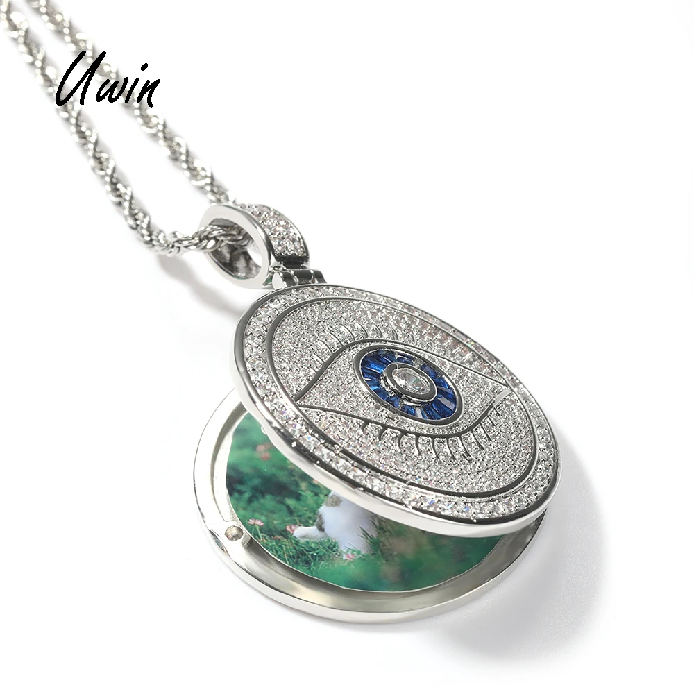 Big Round Shape Turkish Blue Evil Eyes CZ Picture Pendant Necklace Blue Eye Jewelries for Women Men
Big Round Shape Turkish Blue Evil Eyes CZ Picture Pendant Necklace Blue Eye Jewelries for Women Men