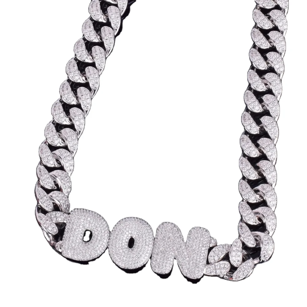 Free shipping 20 mm Hip Hop Custom Name letters Cubic Zircon gold silver color For Man Jewelry Cuban Chain
Free shipping 20 mm Hip Hop Custom Name letters Cubic Zircon gold silver color For Man Jewelry Cuban Chain