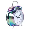 Hot sale Double bell alarm clock with holographic finish