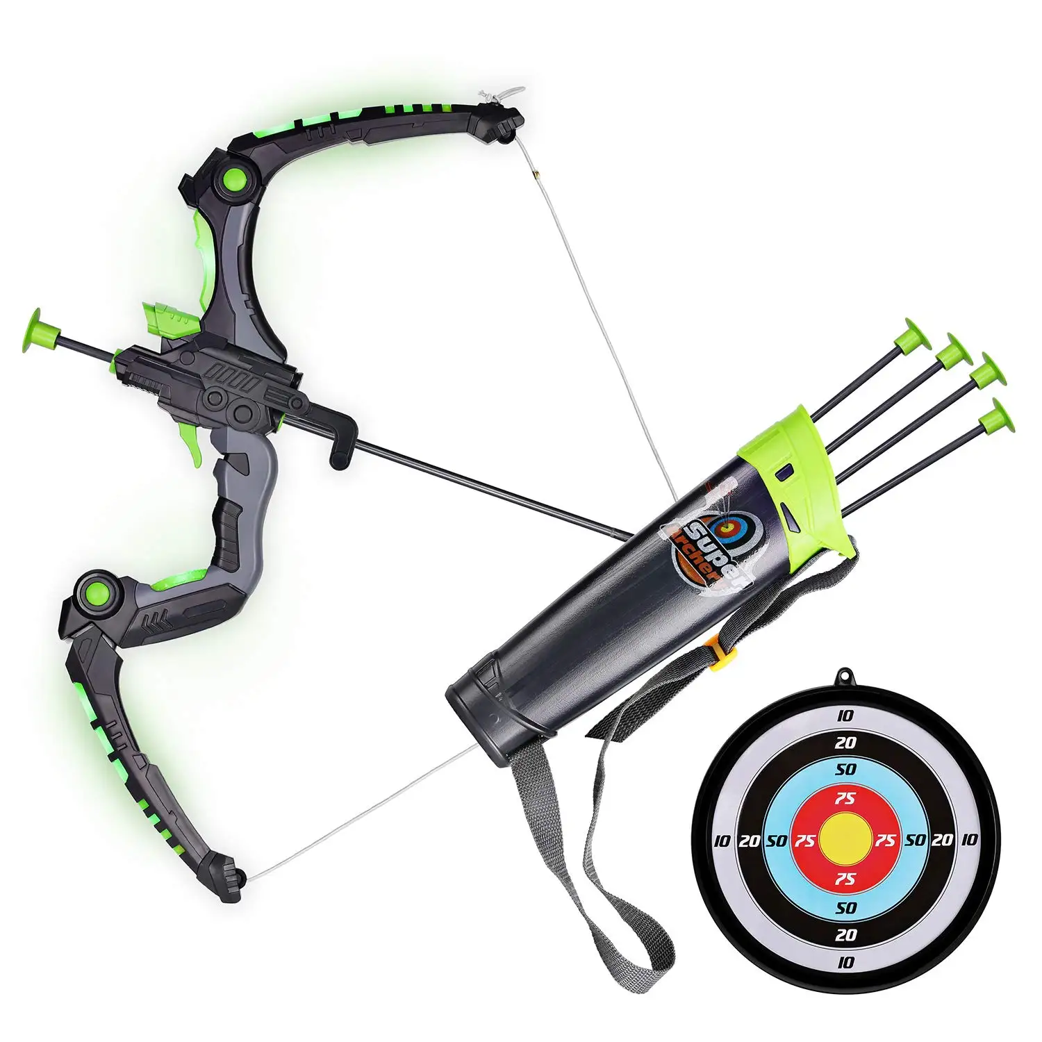 3D Max Set For Kids Outdoor Hunting Game Bow And Sighting Device, Green Kids Bow and Arrows
3D Max Set For Kids Outdoor Hunting Game Bow And Sighting Device, Green Kids Bow and Arrows