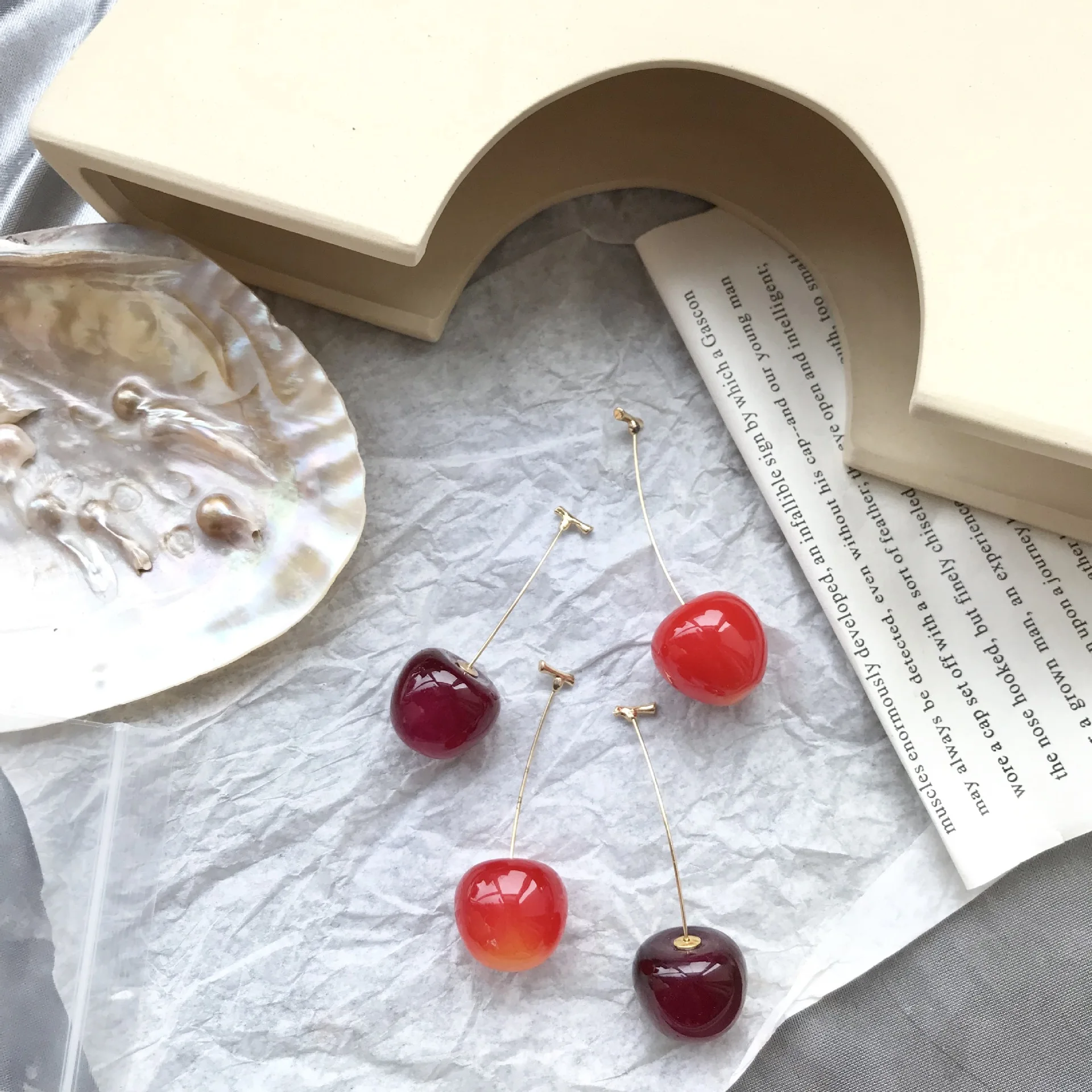 High Quality Red Cherry Candy Plastic Resin Stud Earring 925 Sterling Silver For Women
High Quality Red Cherry Candy Plastic Resin Stud Earring 925 Sterling Silver For Women