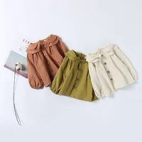2019 Japan Korea baby girls clothes long sleeve shirt for infant 100% cotton double lapel shirt top with undercoat
2019 Japan Korea baby girls clothes long sleeve shirt for infant 100% cotton double lapel shirt top with undercoat