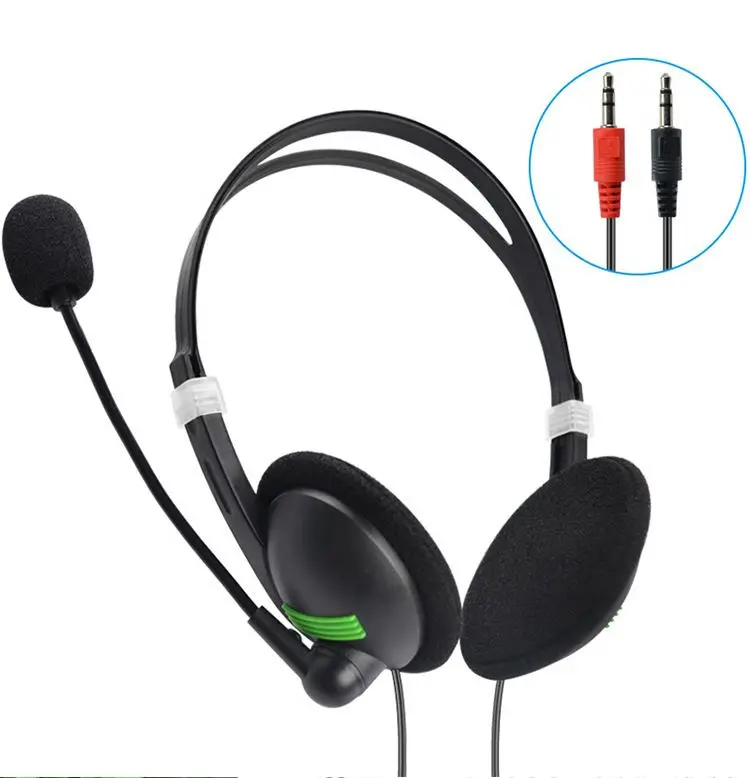 Wholesale 3.5 computer Headphone headset with microphone for PC live game online chating live record, Black
Wholesale 3.5 computer Headphone headset with microphone for PC live game online chating live record, Black
