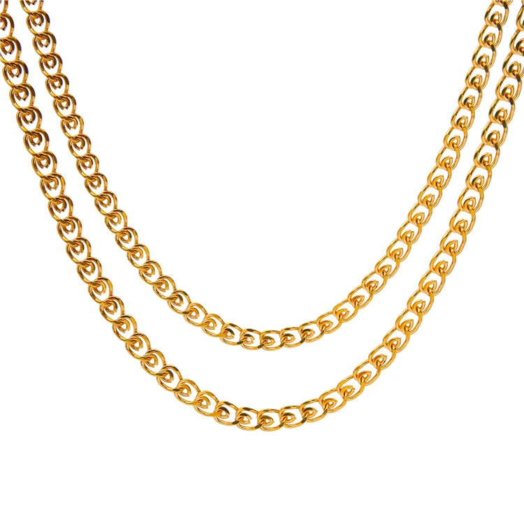 Factory Direct Sale Mensnew 18k Gold-plated Hip Hop Jewelry Cuban Chains Non Tarnish Necklace
Factory Direct Sale Mensnew 18k Gold-plated Hip Hop Jewelry Cuban Chains Non Tarnish Necklace