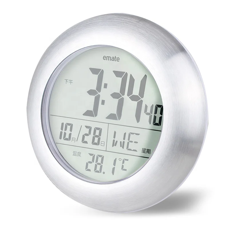 Household Bathroom Waterproof Small Digital Wall Clock Silent Home Decor Shower Clock with Sucker
Household Bathroom Waterproof Small Digital Wall Clock Silent Home Decor Shower Clock with Sucker