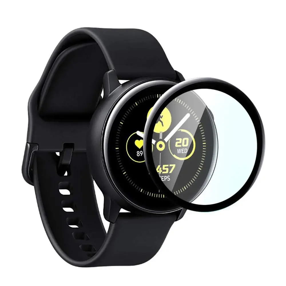 

3D Curved Transparent Soft Screen Protector for Samsung Active 2 40mm 44mm Smart Watch PMMA Full Cover Protective Film