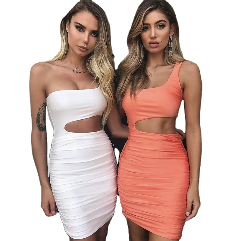 Sexy Night Club European Style One Shoulder Wrapped Chest Mini Pack Hip Dress Women Clothing, 13 colors
Sexy Night Club European Style One Shoulder Wrapped Chest Mini Pack Hip Dress Women Clothing, 13 colors