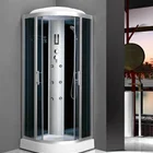 Corner portable steam 6mm glass fibreglass shower cubicle room in india