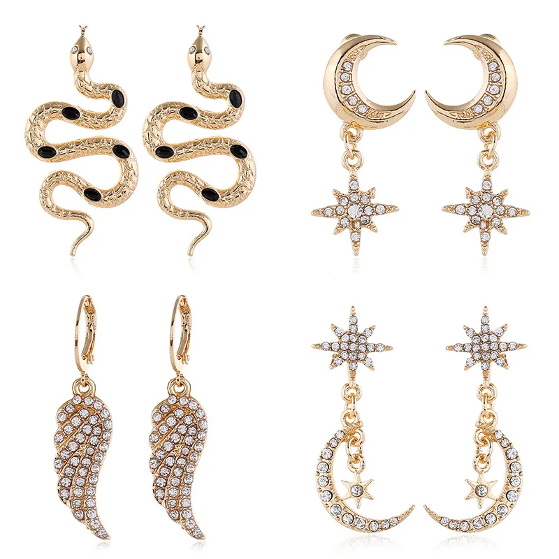 Korean fashion exquisite simple mixed retro trend geometric pattern net red explosion earrings
Korean fashion exquisite simple mixed retro trend geometric pattern net red explosion earrings