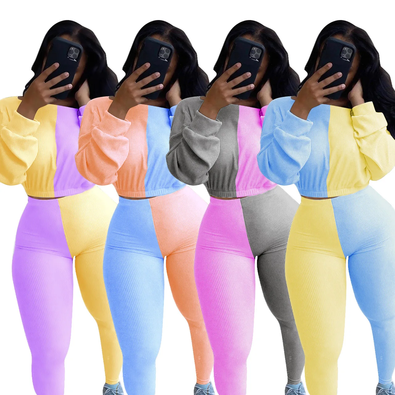 Patchwork Colour Two Piece Sets Crop Tops Pants Women's Tracksuit Casual Outfits Workout Gym Clothes 2020, Gray black red pink
Patchwork Colour Two Piece Sets Crop Tops Pants Women's Tracksuit Casual Outfits Workout Gym Clothes 2020, Gray black red pink
