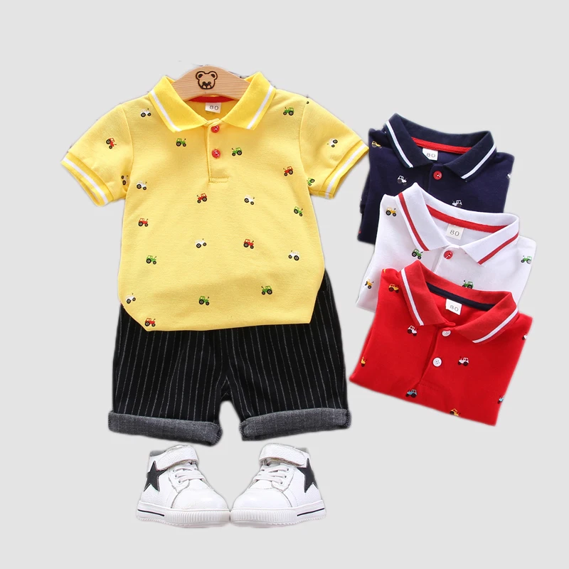 Baby Boys Clothes Car Print Polo Shirt and Shorts Sports Suits Toddler Boy Outfit Summer Kids Infant Clothing Sets, 4 color
Baby Boys Clothes Car Print Polo Shirt and Shorts Sports Suits Toddler Boy Outfit Summer Kids Infant Clothing Sets, 4 color