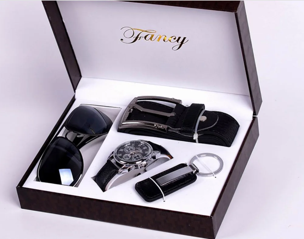 wholesale exquisite quality birthday father gift business gift sunglasses keychain pen wallet belt quartz custom men watch set
wholesale exquisite quality birthday father gift business gift sunglasses keychain pen wallet belt quartz custom men watch set