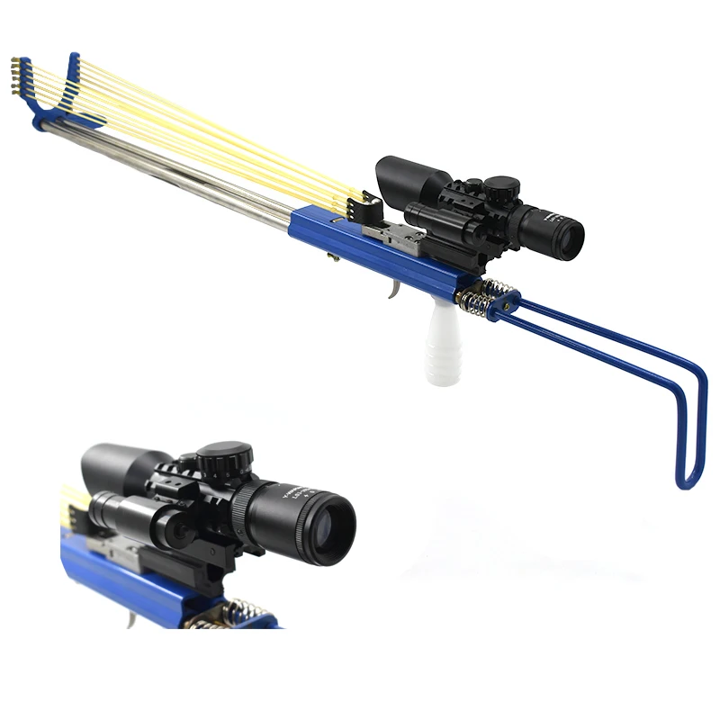 Professional Powerful Catapult with 12 Strands of Telescope and laser Outdoor Shooting Sling Shot, Blue
Professional Powerful Catapult with 12 Strands of Telescope and laser Outdoor Shooting Sling Shot, Blue