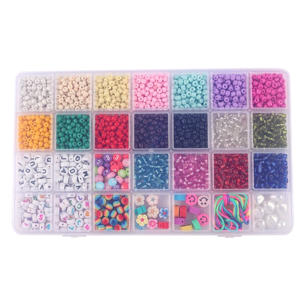 DIY Necklace Jewelry Making Kit Rainbow Glass Bead Round Seed Crystal Letter Beads Polymer Clay Flower
DIY Necklace Jewelry Making Kit Rainbow Glass Bead Round Seed Crystal Letter Beads Polymer Clay Flower