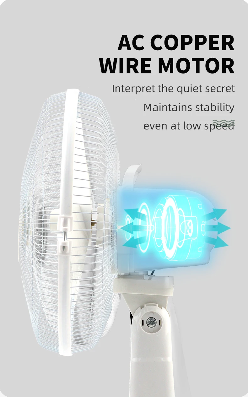 Charging Table Portable Fan, Solar, 6v, 8w - detail 8