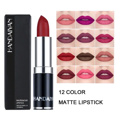 HANDAIYAN Velvet Matte 12 Colors Lipstick Long Lasting Waterproof Lipstick Beauty for Lips
HANDAIYAN Velvet Matte 12 Colors Lipstick Long Lasting Waterproof Lipstick Beauty for Lips
