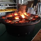 circle round 600mm diameter single color 3d water steam vapor artificial fireplace
