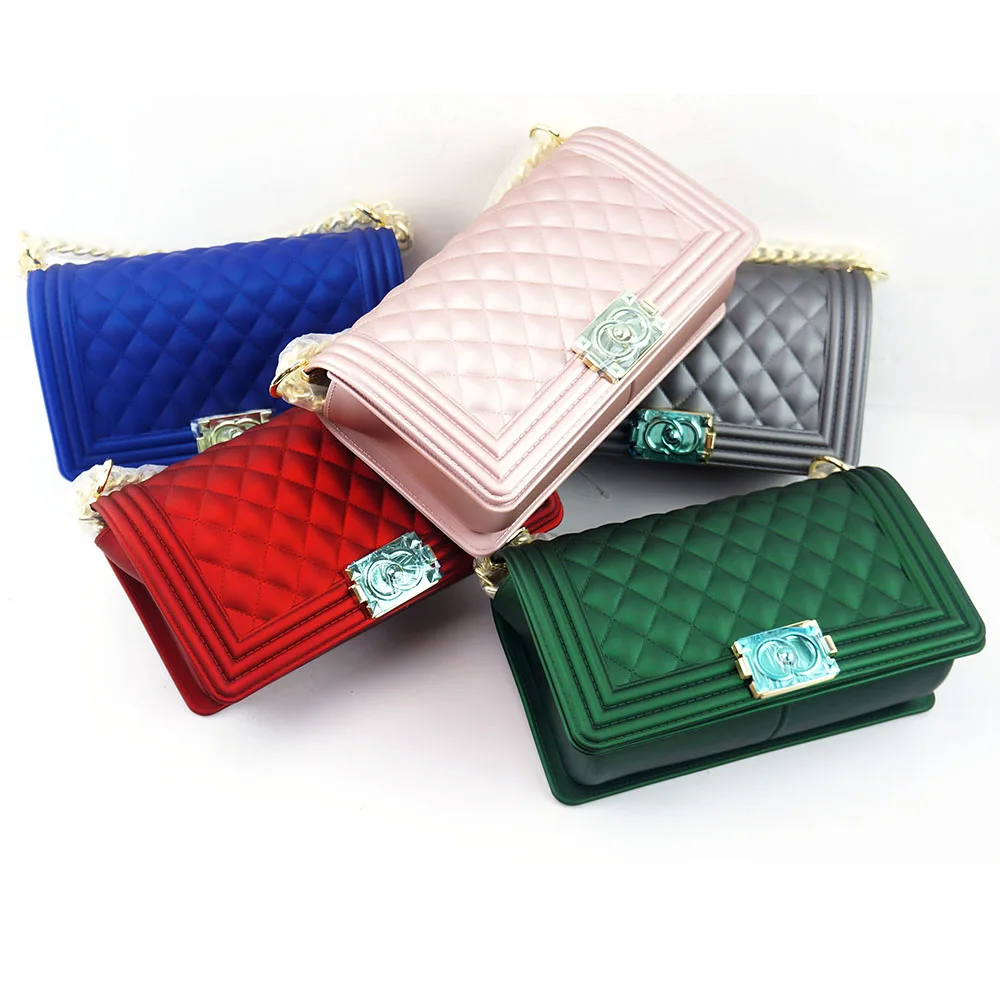 Hot sell elegent rainbow lady handbags matte purse silicone/PVC shoulder handbag ready to ship
Hot sell elegent rainbow lady handbags matte purse silicone/PVC shoulder handbag ready to ship