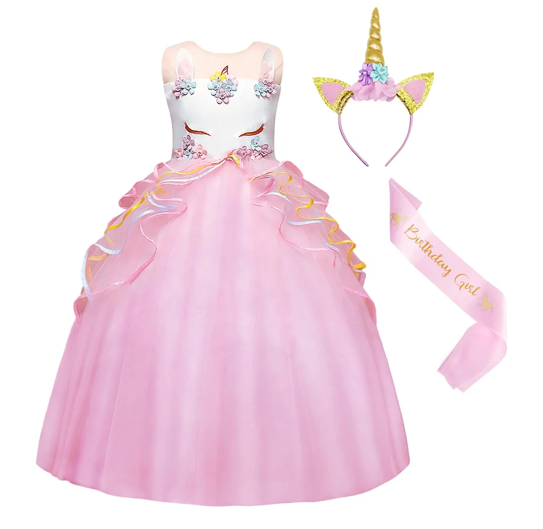 Unicorn Princess Dress Toddler Girls Tutu Costume Birthday Theme Party Fashion Children Mesh Dresses Wedding Elegant Gown Outfit, Pink
Unicorn Princess Dress Toddler Girls Tutu Costume Birthday Theme Party Fashion Children Mesh Dresses Wedding Elegant Gown Outfit, Pink