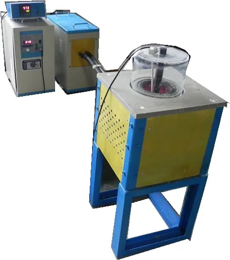 25 KW Small Induction Melting Furnace for Metal Smelting Testing in University Laboratory