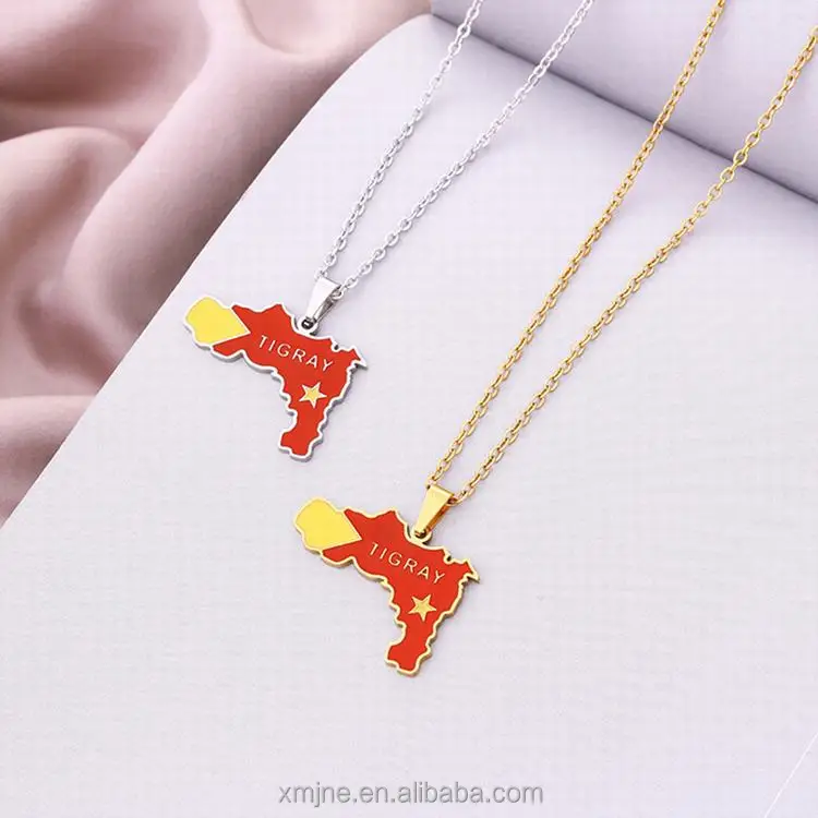 European And American Retro Ethiopian Tigray Pendant Necklace Stainless Steel Ethnic Style Jewelry
European And American Retro Ethiopian Tigray Pendant Necklace Stainless Steel Ethnic Style Jewelry